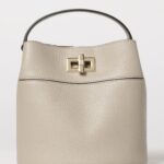 FURLA Amelie Mini Leather Bucket Bag by with Turn-Lock Closure