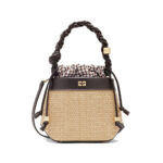 Ganni Bou Bucket Bag In Straw