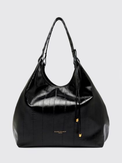 GIANNI CHIARINI Dua Cowhide Leather Shoulder Bag with Double Handle
