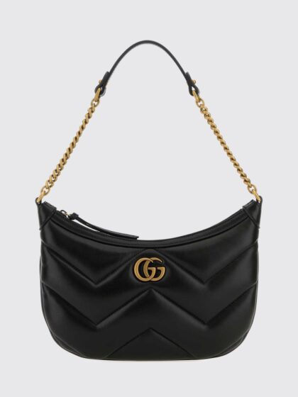 GUCCI GG Marmont Matelassé Nappa Hobo Shoulder Bag with Monogram