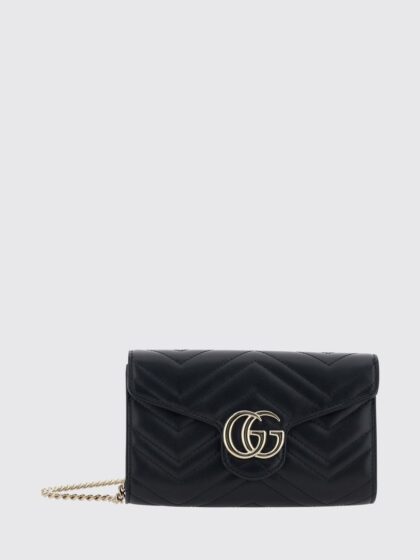 GUCCI GG Marmont Mini Envelope Bag in Matelassé Leather with Chain Strap