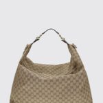 GUCCI Large Brera GG Monogram Jacquard Fabric Shoulder Bag