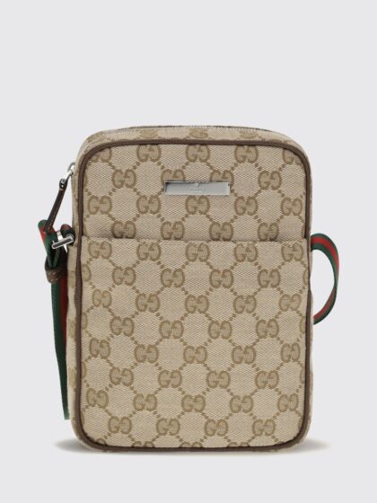 GUCCI Mini Crossbody Bag in GG Supreme Fabric with Monogram