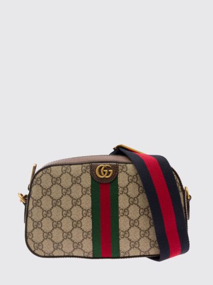 GUCCI Ophidia GG Supreme Camera Bag with Web Stripe