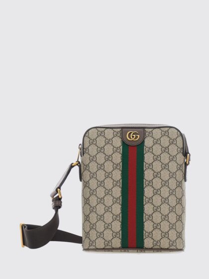 GUCCI Ophidia GG Supreme Canvas Crossbody Bag with Web Stripe