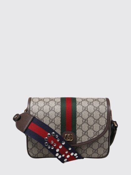 GUCCI Ophidia Mini Crossbody Bag in GG Supreme Fabric with Monogram