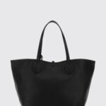 GUCCI Reversible Shoulder Bag in Grained Leather and Logo Fabric