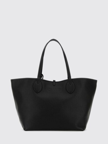 GUCCI Reversible Shoulder Bag in Grained Leather and Logo Fabric