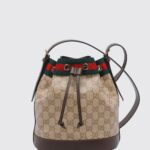 GUCCI Venice Mini GG Monogram Jacquard Fabric Bucket Bag
