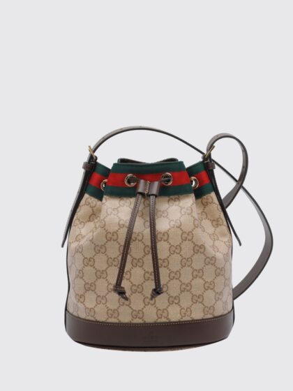 GUCCI Venice Mini GG Monogram Jacquard Fabric Bucket Bag