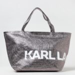 KARL LAGERFELD Tote Bag Woman color Grey