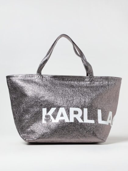KARL LAGERFELD Tote Bag Woman color Grey
