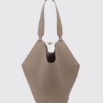 KHAITE Medium Lotus Grained Calfskin Leather Tote Bag