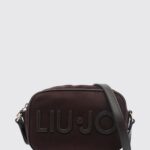 LIU JO Small Sueded Faux Leather Crossbody Bag with Tone-on-Tone Logo