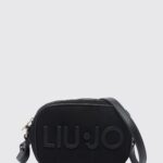 LIU JO Small Sueded Faux Leather Crossbody Bag with Tone-on-Tone Logo