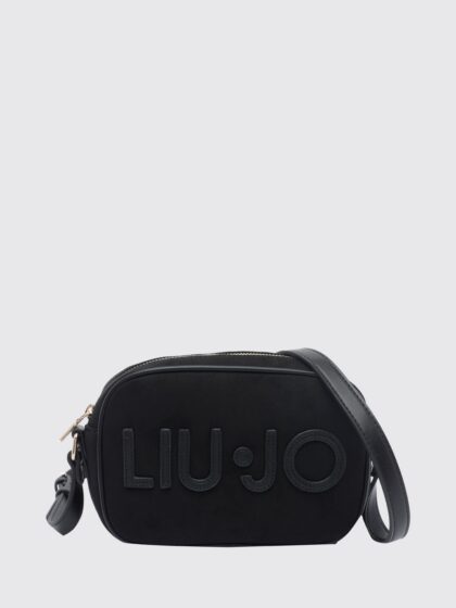 LIU JO Small Sueded Faux Leather Crossbody Bag with Tone-on-Tone Logo