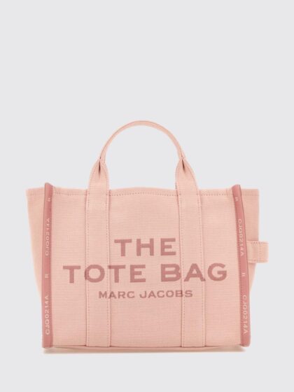 MARC JACOBS The Medium Tote Bag in Canvas with Contrasting Logo Print