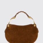 McQueen Wishbone Suede and Leather Mini Shoulder Bag