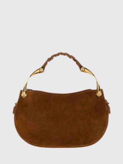 McQueen Wishbone Suede and Leather Mini Shoulder Bag