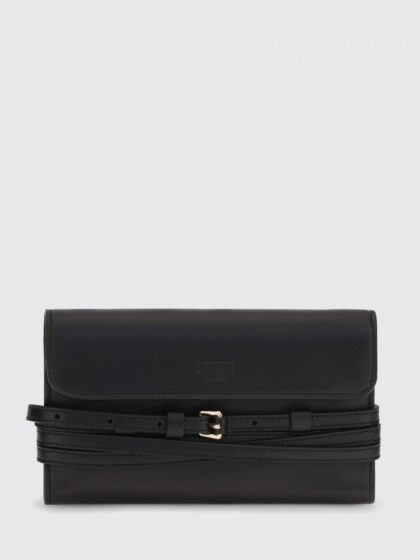 MOSCHINO COUTURE Tie Me Leather Mini Crossbody Bag with Chain