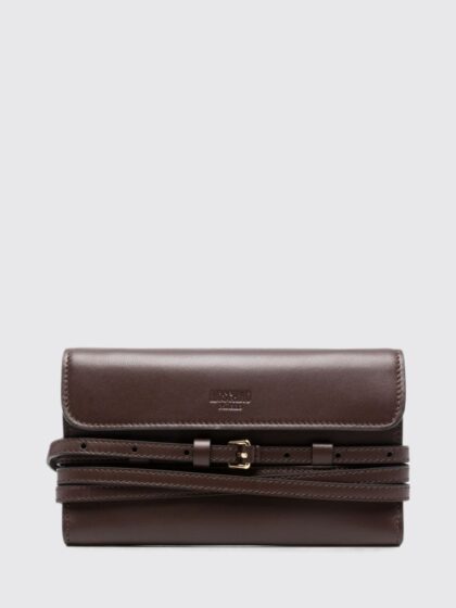 MOSCHINO COUTURE Tie Me Leather Mini Crossbody Bag with Chain