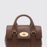 MULBERRY Mini Bayswater Grained Leather Satchel Bag with Removable Strap