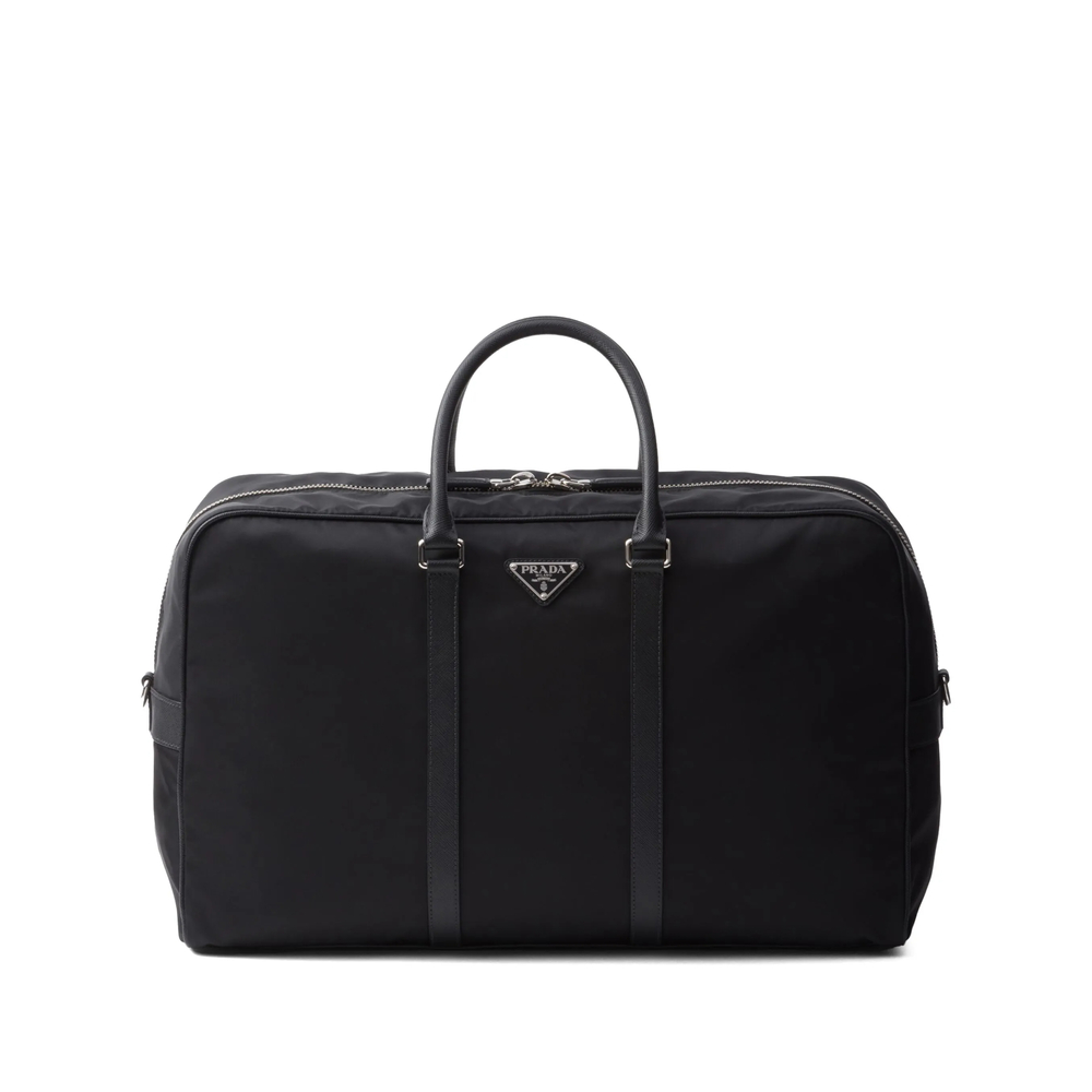 Prada Re-nylon And Saffiano Leather Duffel Bag