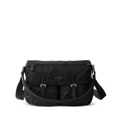 Prada Re-Nylon Leather-trim Shoulder Bag