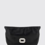 ROGER VIVIER Pilgrim Leather Crossbody Bag with Jewel Buckle