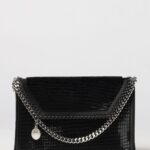 STELLA MCCARTNEY Falabella Mini Satin Bag with Beads and Chain