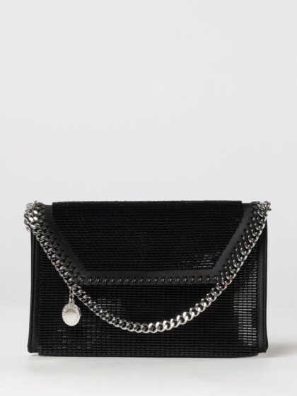 STELLA MCCARTNEY Falabella Mini Satin Bag with Beads and Chain