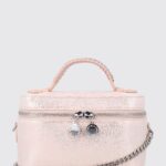 STELLA MCCARTNEY Mini Falabella Vanity Bag in Eco Alter Mat with Woven Handle