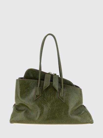 THE ATTICO La Passeggiata Asymmetrical Leather Shoulder Bag