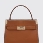 TORY BURCH Lee Radziwill Smooth Calfskin Mini Top Handle Bag