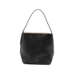 Toteme Medium Belted Grained-leather Tote Bag
