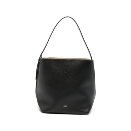 Toteme Medium Belted Grained-leather Tote Bag