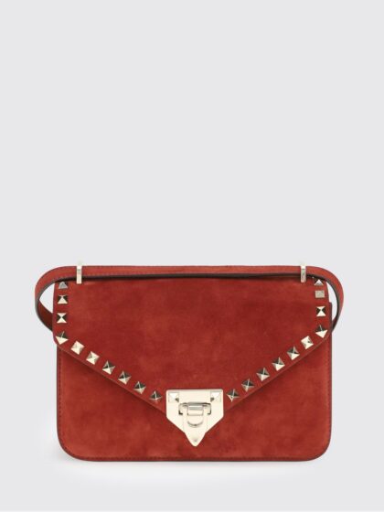 VALENTINO GARAVANI Rockstud Suede Mini Crossbody Bag with Studs