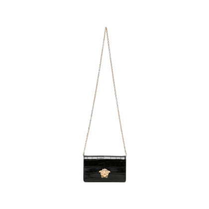 Versace Mini Medusa '95 Croc-effect Shoulder Bag