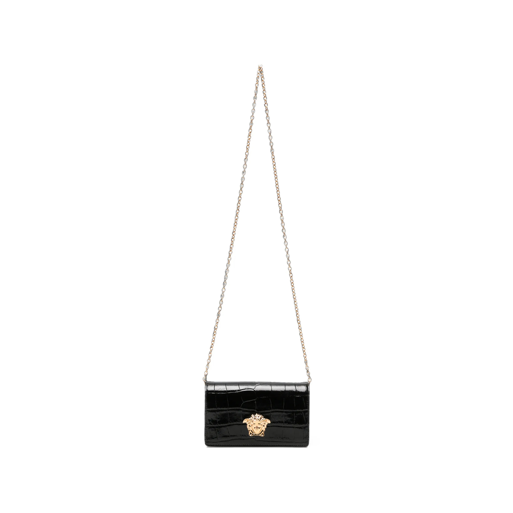 Versace Mini Medusa '95 Croc-effect Shoulder Bag