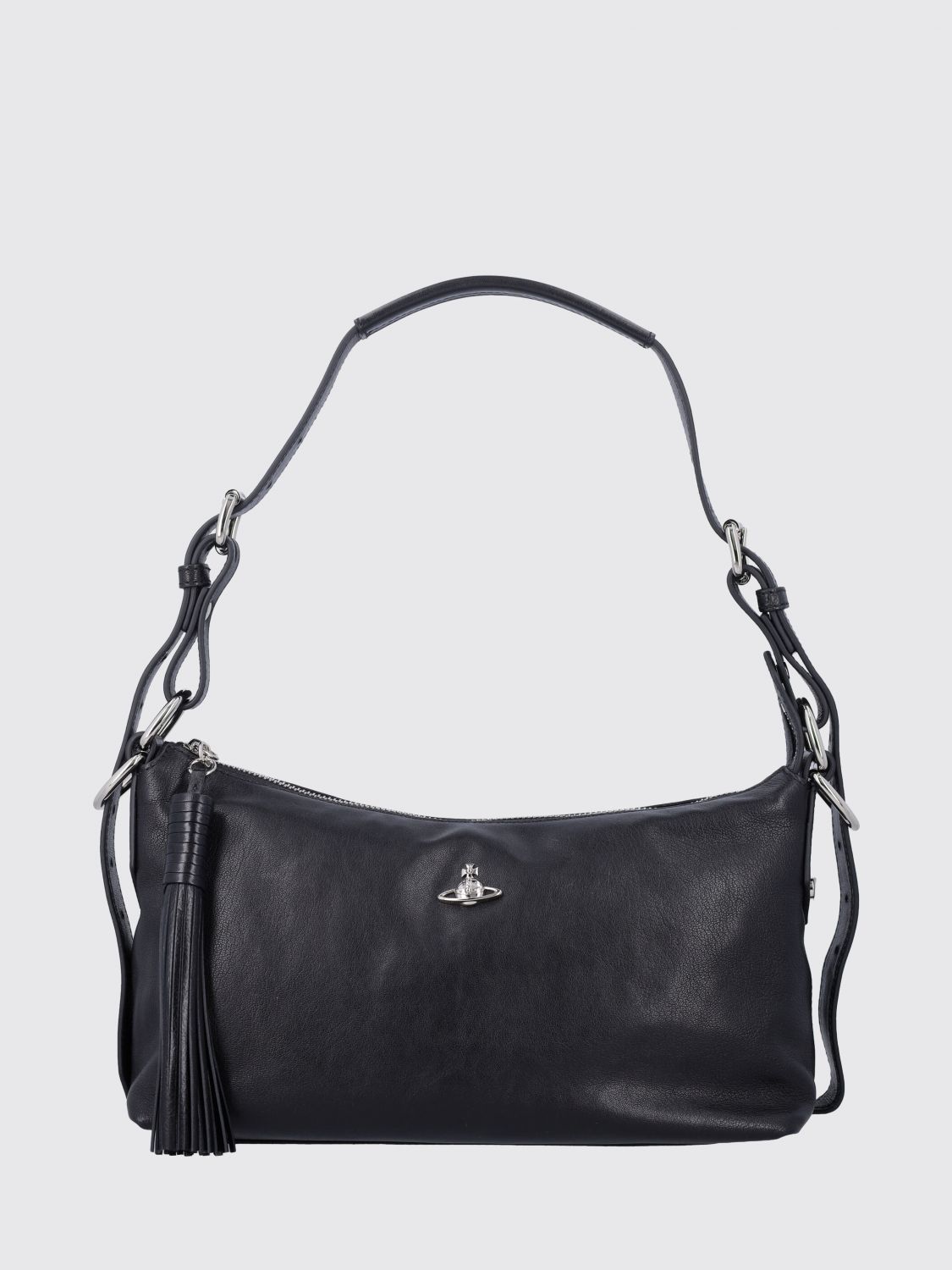 VIVIENNE WESTWOOD Emma Calfskin Shoulder Bag with Orb Logo